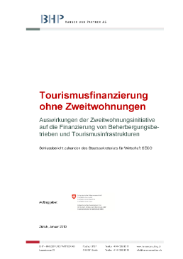 Tourismusfinanzierung ohne Zweitwohnungen